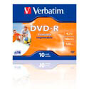 Dvd-R Verbatim 4.7gb 120min 16x Printables 10unds | Quonty.com | 43521