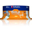 Dvd-R Verbatim 4.7gb 120min 16x Printables 25unds | Quonty.com | 43538