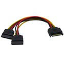 Cable Alimentacion Hdd Sata 15pin A 2x Hdd Sata 15pin Delock | Quonty.com | 60105