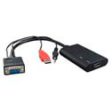 Adaptador/Cable Delock Hdmi A/H Hdb15/M C/Audio 0,2m | Quonty.com | 62407