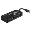Hub Delock Usb3.1 Tipo C/M + 3 Usb3.1 Tipo A/H + Usb3.1 | Quonty.com | 62537