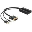 Adaptador/Cable Vga A Hdmi C/Audio Delock + Usb | Quonty.com | 62597