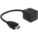Adaptador/Cable Delock Hdmi A/M - 2xhdmi A/H | Quonty.com | 65226