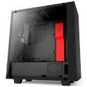 Caja Semitorre Nzxt S340 Mid Negro Y Rojo | Quonty.com | CA-S340MB-GR