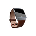 Fitbit Ionic Correa De Cuero Perrforado Horween Cognac | Quonty.com | FB164LBDBL