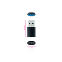 Adaptador Nano Cable Usb A/M - Usb C/H 3.1 Negro | Quonty.com | 10.02.0012