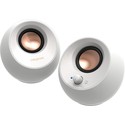 Altavoces Creative Pebble V3 2.0 Usb-C Blanco | Quonty.com | 51MF1700AA002