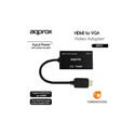 Adaptador Approx Hdmi A/M - Vga Hdb15/M C/Audio | Quonty.com | APPC11