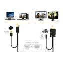 Cable Approx Hdmi A/M - Vga Hdb15/M + Audio Appc22 | Quonty.com | APPC22
