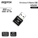 Adaptador Red Approx Usb2.0 Wifi.N/300mbps Wps Nano | Quonty.com | APPUSB300NAV2