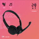 Auriculares C/Microfono Ngs Vox 505 Usb Negro | Quonty.com | VOX505USB