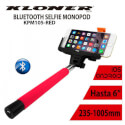 Palo Selfie Kl-Tech Bluetooth Rojo | Quonty.com | KMP105RED