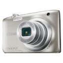 Camara Nikon Coolpix A100 Plata + Palo Selfie | Quonty.com | 999A100S1