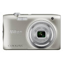 Camara Nikon Coolpix A100 Plata + Palo Selfie | Quonty.com | 999A100S1