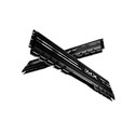 Adata Ddr4 8gb (2x4) 2400mhz Cl16 Xpg Gammix D10 Black | Quonty.com | AX4U2400W4G16-DBG