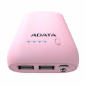 Powerbank/Bateria Externa Adata P10050 Rosa 10050mah | Quonty.com | AP10050-DUSB-5V-CPK