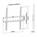 Soporte Tv/Monitor Aisens Wt55f-013 32&Quot;-55&Quot; 40kg Negro | Quonty.com | WT55F-013