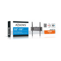 Soporte Tv/Monitor Aisens Wt55f-013 32&Quot;-55&Quot; 40kg Negro | Quonty.com | WT55F-013