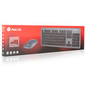 Teclado+Raton Ngs Matrix 1600dpi Gris | Quonty.com | MATRIXKIT