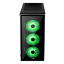 Caja Semitorre Aerocool Quartzrgb S/Fuente Usb3.0 Negro Led | Quonty.com | QUARTZRGB