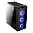 Caja Semitorre Aerocool Quartzrgb S/Fuente Usb3.0 Negro Led | Quonty.com | QUARTZRGB