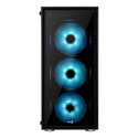 Caja Semitorre Aerocool Quartzrgb S/Fuente Usb3.0 Negro Led | Quonty.com | QUARTZRGB