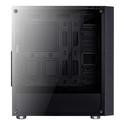 Caja Semitorre Aerocool Quartzrgb S/Fuente Usb3.0 Negro Led | Quonty.com | QUARTZRGB
