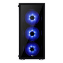 Caja Semitorre Aerocool Quartzrgb S/Fuente Usb3.0 Negro Led | Quonty.com | QUARTZRGB