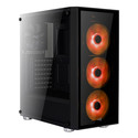 Caja Semitorre Aerocool Quartzrgb S/Fuente Usb3.0 Negro Led | Quonty.com | QUARTZRGB