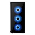Caja Semitorre Aerocool Quartzrgb S/Fuente Usb3.0 Negro Led | Quonty.com | QUARTZRGB