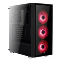 Caja Semitorre Aerocool Quartzrgb S/Fuente Usb3.0 Negro Led | Quonty.com | QUARTZRGB