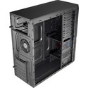 Caja Semitorre/Atx Aerocool V3x S/Fuente Negra Led-Rojo | Quonty.com | V3XADBK