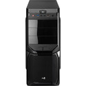 Caja Semitorre/Atx Aerocool V3x S/Fuente Negra Led-Rojo | Quonty.com | V3XADBK
