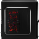 Caja Semitorre/Atx Aerocool V3x S/Fuente Negra Led-Rojo | Quonty.com | V3XADBK