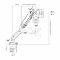 Soporte De Mesa Pantalla Plana Aisens 27&Quot; Abrazadera Negro | Quonty.com | DT27TSR-043