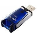 Pendrive 64gb Usb3.1/Microusb2.0 Apacer Ah179 Otg Blue | Quonty.com | AP64GAH179U-1