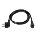 Cable Alimentacion Aisens Cable Trebol Cee7 Acodado/M - C5/H 1.5m Negro | Quonty.com | A132-0172