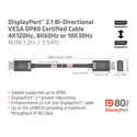 Cable Club 3d Displayport 2.1 Con Certificación Vesa Dp80 8k 240hz 1.2m | Quonty.com | CAC-1091
