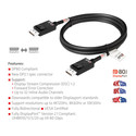 Cable Club 3d Displayport 2.1 Con Certificación Vesa Dp80 8k 240hz 1.2m | Quonty.com | CAC-1091