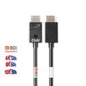 Cable Club 3d Displayport 2.1 Con Certificación Vesa Dp80 8k 240hz 1.2m | Quonty.com | CAC-1091