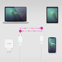 Cable Usb Nano Cable Ligthning A Usb-C 1.0m Blanco | Quonty.com | 10.10.0601