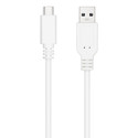 Cable Usb Nano Cable Usb2.0 Usb-C/M - A/M 1.5m Blanco | Quonty.com | 10.01.2101-L150-W