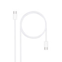 Cable Usb Nano Cable Usb2.0 Usb-C/M - Usb-C/M 3a 1.0 Blanco | Quonty.com | 10.01.6001-CO