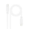 Cable Usb Nano Cable Usb2.0 Usb-C/M - Usb-C/M 3a 1.5m Blanco | Quonty.com | 10.01.2301-L150-W