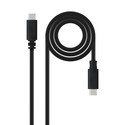 Cable Usb Nano Cable Usb2.0 Usb-C/M - Usb-C/M 3a 1.5m Negro | Quonty.com | 10.01.2301-L150