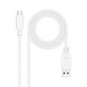 Cable Usb Nano Cable Usb3.1 Usb-C/M - A/M Gen2 3a 2.0m Blanco | Quonty.com | 10.01.4002-W
