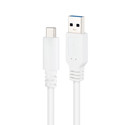 Cable Usb Nano Cable Usb3.1 Usb-C/M - A/M Gen2 3a 2.0m Blanco | Quonty.com | 10.01.4002-W