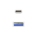 Cable Usb Nano Cable Usb3.1 Usb-C/M - A/M Gen2 3a 2.0m Blanco | Quonty.com | 10.01.4002-W