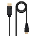 Cable Video Nano Cable Displayport A Hdmi Dp/M - Hdmi/M 1,5m Negro | Quonty.com | 10.15.4301-L150