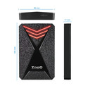 Caja Hdd Tooq Gaming Tqe-2550rgb 2.5'' Sata Usb3.0/3.1 9,5mm Gen1 Negra Rgb | Quonty.com | TQE-2550RGB